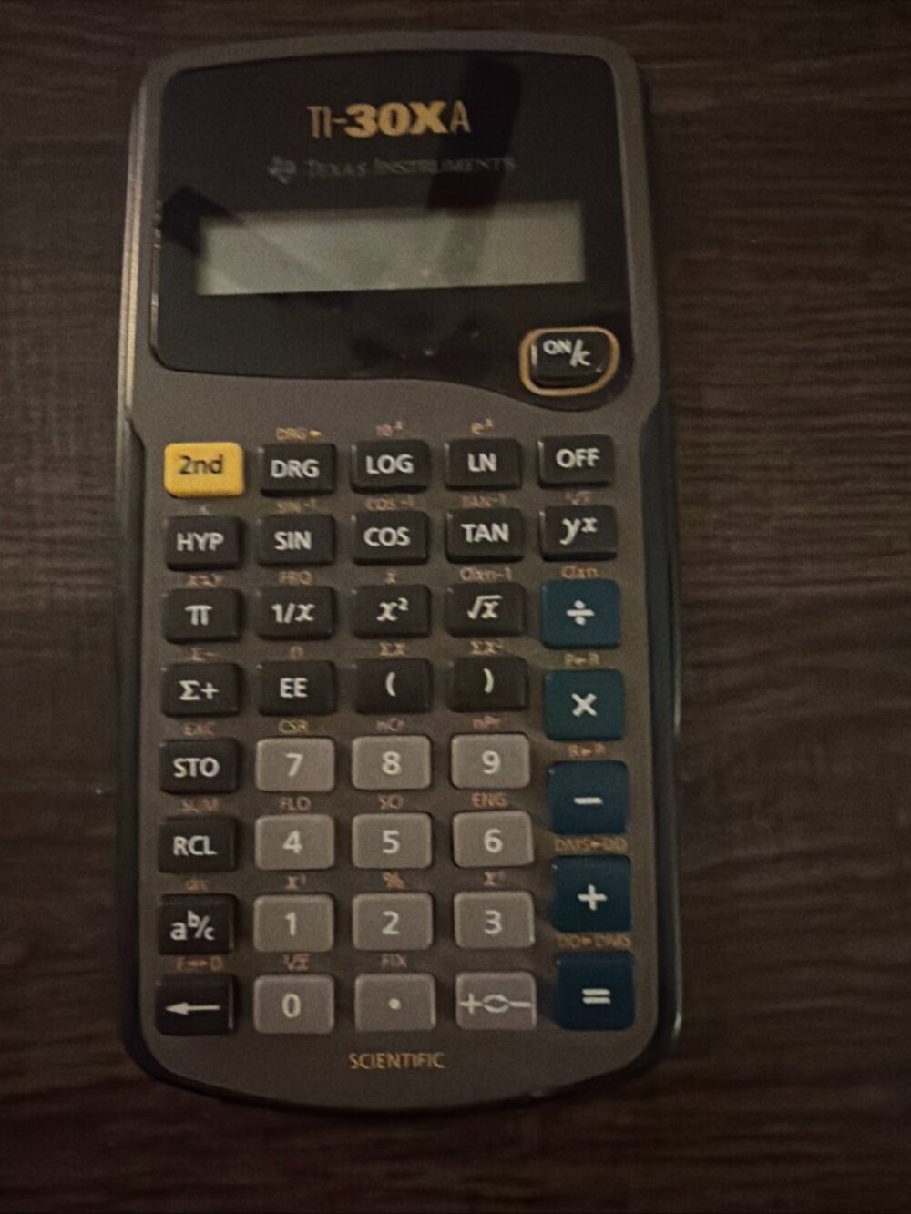Texas Instruments TI-30Xa Scientific Calculator with Hard Cover - Tested Working